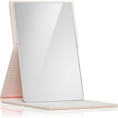 Notino Mirrors Compact Mirror kosmetické zrcátko Leatherette Beige 1 ks