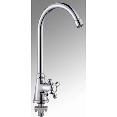 Inter Ceramic Стоящ кран за студена вода Ретро ICF 1526851, месинг, хром, 30.4x1.8см (1526851)