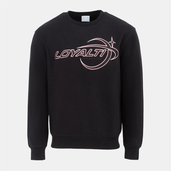 Loyalti Блуза Loyalti Galaxy Crewneck Sweatshirt Men - Black