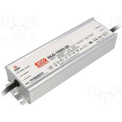 MEAN WELL HLG-150H-30 Napájecí zdroj: spínaný; LED; 150W; 30VDC; 5A; 90÷305VAC; IP67; HLG