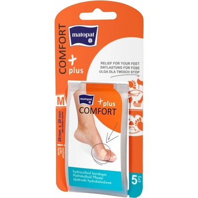 Matopat Comfort Plus hydrokoloidní náplast M 29x59mm 5ks