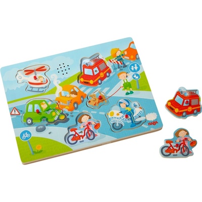 Haba zvukové puzzle Doprava
