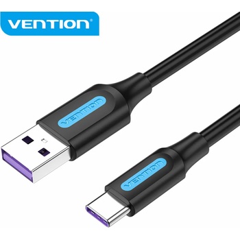 Vention кабел USB 3.1 Type-C - USB 2.0 AM, 1.5 метра, 5A, черен цвят