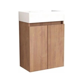 InterCeramic Compact Мебел за баня 4241 с умивалник - стенен pvc шкаф, бял гланц (4241)