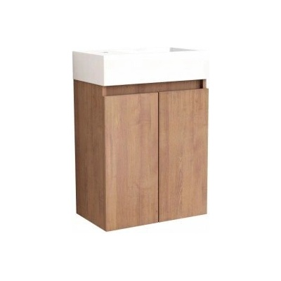 InterCeramic Compact Мебел за баня 4241 с умивалник - стенен pvc шкаф, бял гланц (4241)