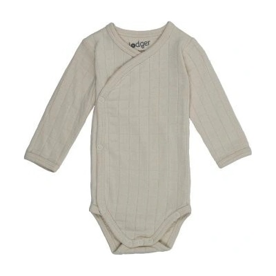 Lodger LODGER Romper LS Seersucker Body Solid Birch