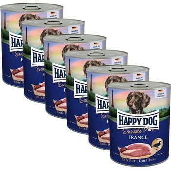 Happy Dog Sensible Pure France 6 x 800 г / патица