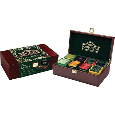 Ahmad Tea Dřevěná kazeta Tea Keeper 80 sáčků