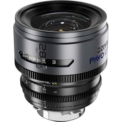 DZOFILM Pavo 2x Anamorphic 28 mm T2,1 pro PL/EF S35 metric Blue Coating