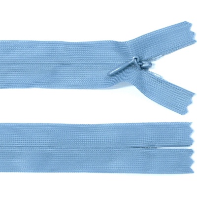 Spirálový zip no.3 skrytý nerozepínací 60cm - více barev color: 591 světle modrá