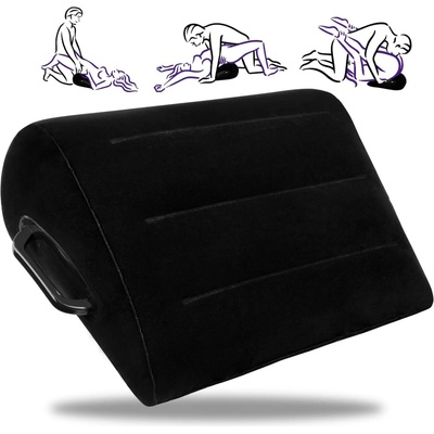 SuperLove Inflatable Sex Pillow with Handles Black
