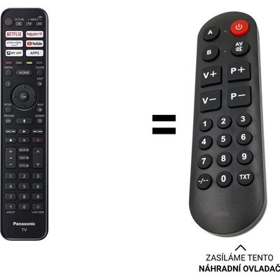 Dálkový ovladač Senior Panasonic TX-55JX940E – Hledejceny.cz