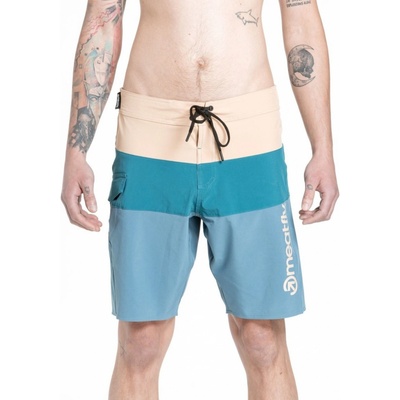 Meatfly Mitch Boardshorts 21"modré /krémové