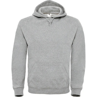 B&C Unisex mikina cez hlavu WUI21 Heather Grey