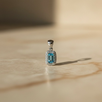 Presinsky Diamantový prívesok s London Blue topásom 387084700093_75g