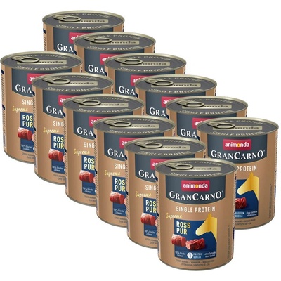 Animonda GranCarno Single Protein - конско 12 x 800г