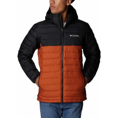 Columbia Powder Lite Hooded jacket M oranžová/čierna