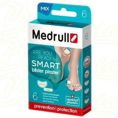 Medrull hydrokoloidní náplast na puchýře SMART 6ks