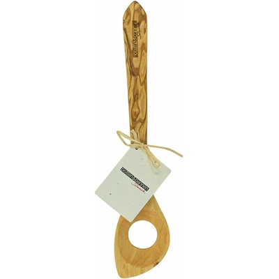 Potten & Pannen - Staněk Špičatá lžíce s otvorem z olivového dřeva, 30 cm 6097080