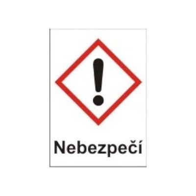 Dráždivé – nebezpečí (GHS07) 105x148 mm tabulka samolepka