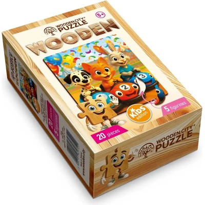 WOODEN CITY Drevené Šťastný závod 20 dielov