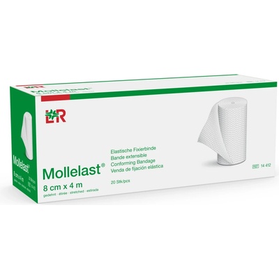 Mollelast obinadlo elastické fixační 8cm x 4m 1 ks