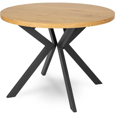 JAKS Okrúhly rozkladací stôl 100 - 250 cm Lukas zlatý dub 2/2