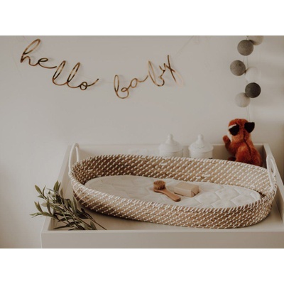 Ahojbaby Prebaľovací košík pre bábätko Smart Basket natural + podložka