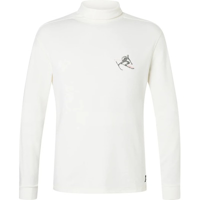 Мъжки вълнен пуловер Super. natural Toni Roll Neck Jumper - Fresh White / Fresh White / Various (005-6225-0213)