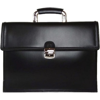 Jednodielny pevný kožený kufrík