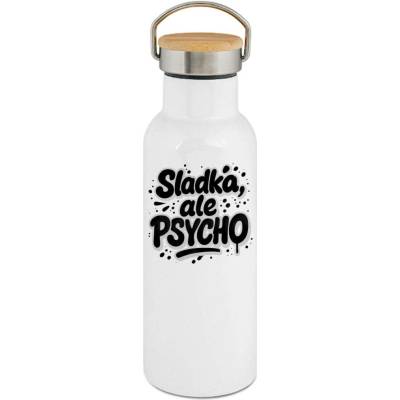 123TRIKO termoska Sladká, ale psycho, černý tisk 500 ml narozeniny