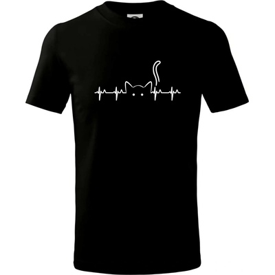 EKG tričko detské Mačka