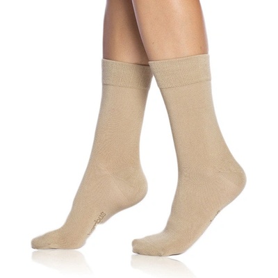 Bellinda BAMBUS LADIES COMFORT SOCKS Klasické dámske ponožky BE496862 béžová