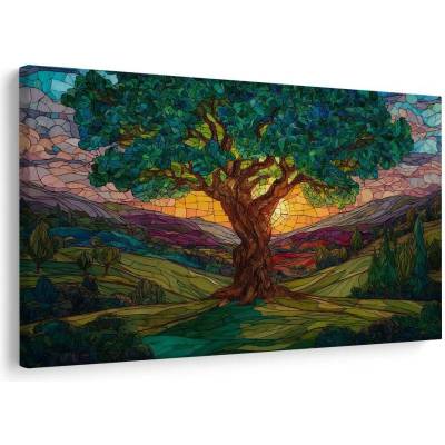 Obraz strom života v krajině - 120x80