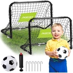NeoSport 2бр. футболни врати 60x45x25cm - черни, бели (1461)