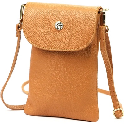 Gregorio kožená kabelka Camel KZ56934