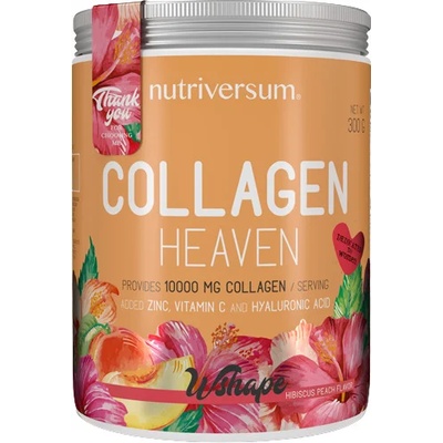 Nutriversum WShape Collagen Heaven, хибискус с праскова, 300 g, Nutriversum