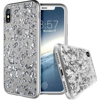 Prodigee Treasure Case - хибриден кейс с висока степен на защита за iPhone XS, iPhone X (сребрист)