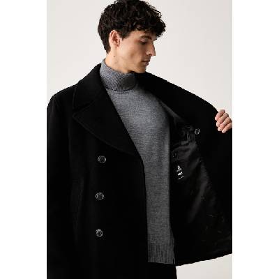HUGO BOSS палто мъжко с вълна H-Hyde-Peacoat-264 (50576464)