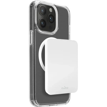 PURO Puro Slim Power Mag 4200mAh Преносима батерия Powerbank с MagSafe USB-C - бяла (PUFCBB40P2MAGWHI)