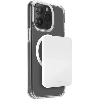 PURO Puro Slim Power Mag 4200mAh Преносима батерия Powerbank с MagSafe USB-C - бяла (PUFCBB40P2MAGWHI)