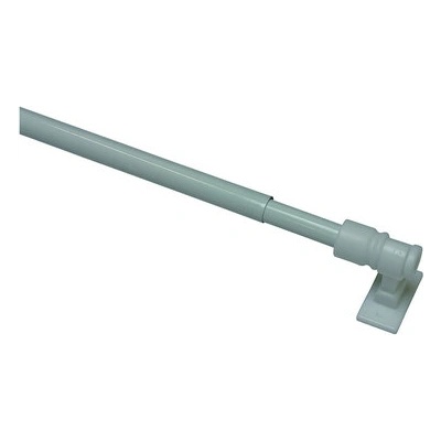 GARDINIA КОРНИЗ РАЗТЕГАЕМ ЗА ПРОЗОРЕЦ КАЛИФОРНИЯ gardinia 50-85см БЯЛ (4110)
