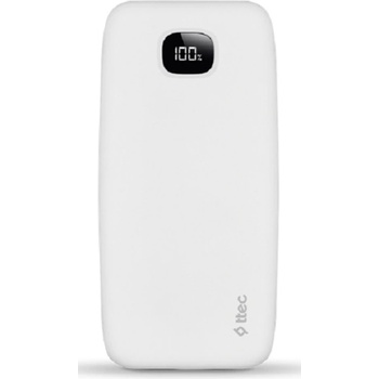 Ttec Портативна батерия ttec - ChargeUp Pro, 10 000 mAh, бяла (8694470829272)