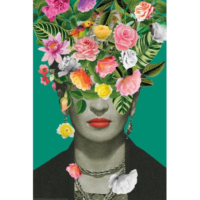 Plagát, Obraz - Frida Floral, 61 × 91.5 cm