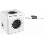 allocacoc PowerCube Extended 4 Plug + 2 USB 3 m (1404/1407)