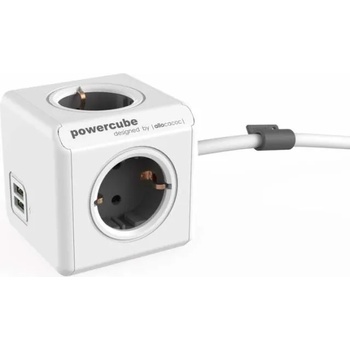 Image 1 of allocacoc PowerCube Extended 4 Plug + 2 USB 3 m (1404/1407)