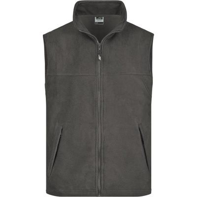 James & Nicholson JN 45 fleecová vesta dark grey
