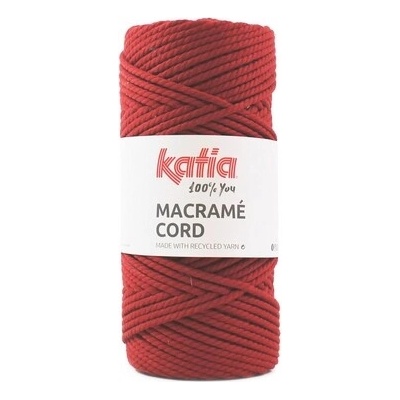 MACRAME CORD 4mm Katia Farby MACRAME CORD: 111 červená