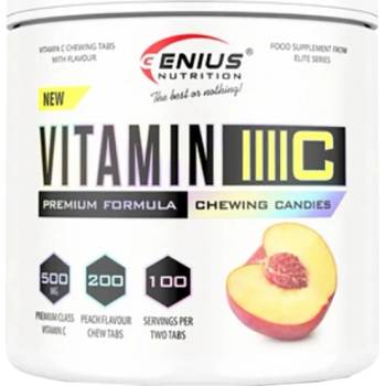 GENIUS NUTRITION Vitamin C Chewable [300 Таблетки] Праскова