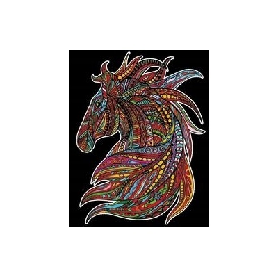 Velurová omalovánka ColorVelvet Wicher Kůň 47x35 cm